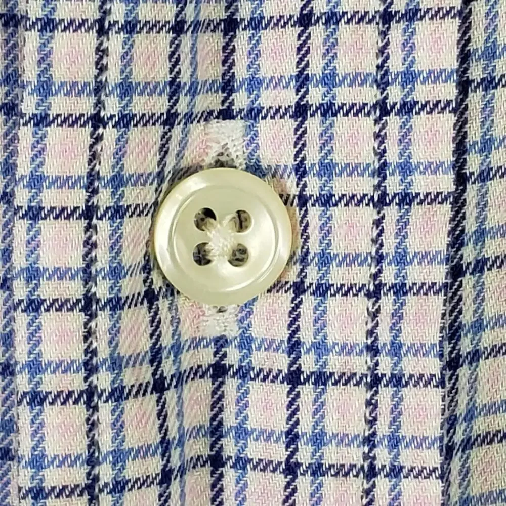 Polo Ralph Lauren Shirt Pink Plaid Button Down LS Mens Size XL 16 Yarmouth